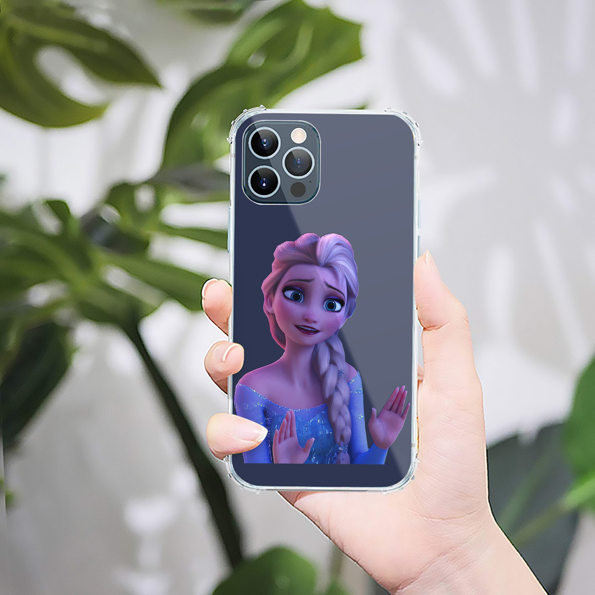 （画像用） アナと雪の女王 アンナ エルサ Frozen Anna Elsa 【iPhone 12シリーズ対応】透明スマホケース（クリアソフトケース）